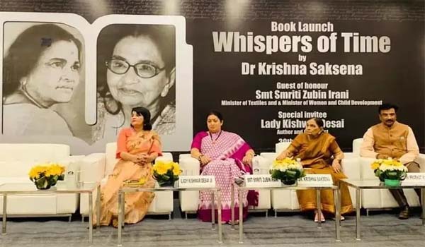 'Whispers of Time' book released today, Authored by Dr. Krishna Saksena