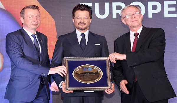 Actor Anil Kapoor honored by Council of European Chambers of Commerce