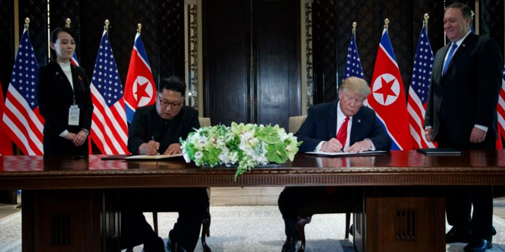 After Historic Talks Trump And Kim Sign Agreement On Denuclearization