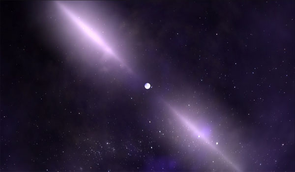NASA discovers pulsar speeding through space
