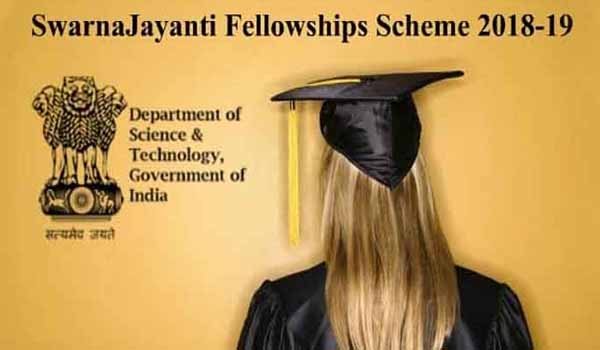 Swarna Jayanti Fellowship Award for 2018-19