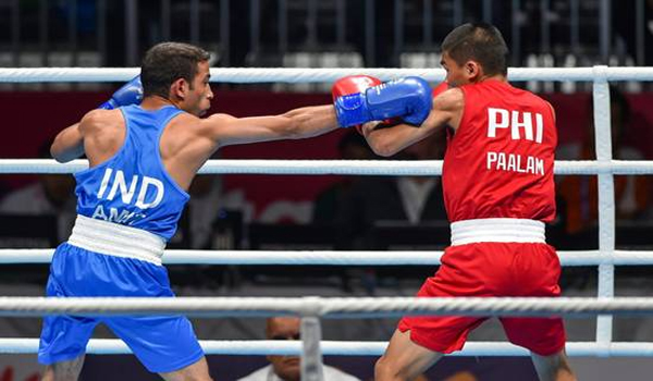 Amit Panghal Wins Gold Medal in Men's Boxing (49Kg Category) Event