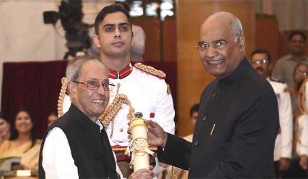 Former India's President Pranab Mukherjee awarded with Bharat Ratna Award