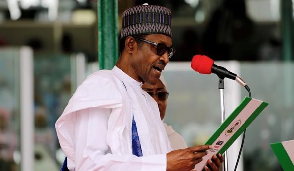 Muhammadu Buhari take-oath as President of Nigeria