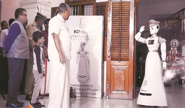 CM Pinarayi Vijayan Induct India’s First Humanoid Robot 'KP-BOT' in Kerala Police