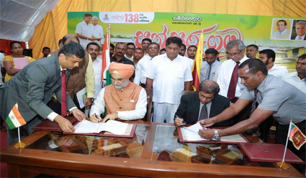 Indian and Sri-Lanka inked MoU for construction of 1200 Houses