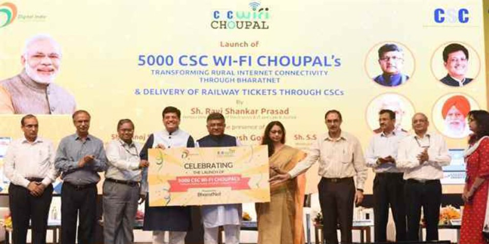 In Villages the Govt Launches 5000 Wi-Fi Choupals