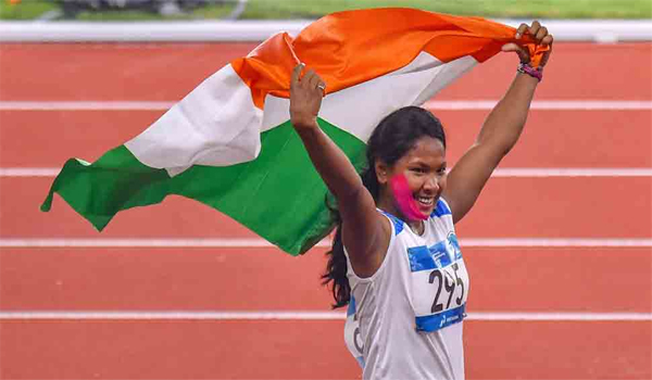 Swapna Barman Wins Gold Medal In Heptathlon Event