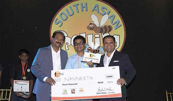 Navneeth Murali - Winner of South Asian Spelling Bee Contest 2019