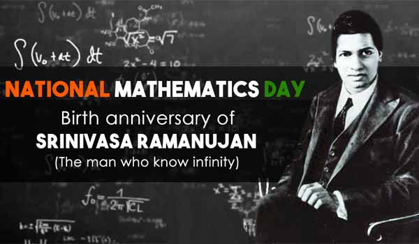 National Mathematics Day is observed every 22nd of December