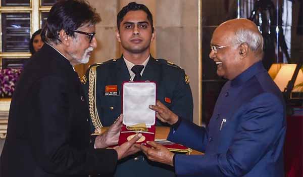 Padma Vibhushan awardee Amitabh Bachchan awarded with Dadasaheb Phalke Award