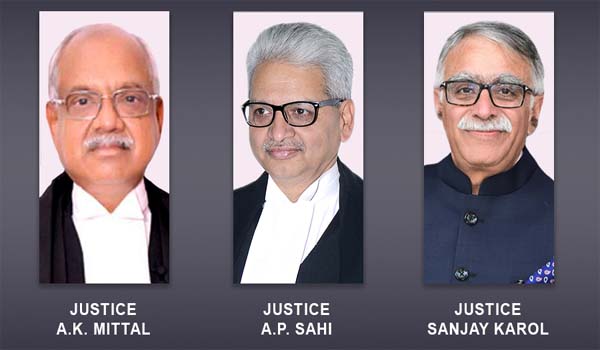 Union Government appointed new Chief Justice of Madras, Patna, and MP High Court