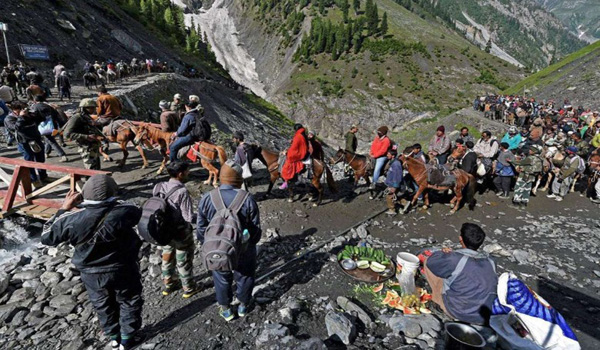 Now the Drone Helped in to Monitor Amarnath Yatra