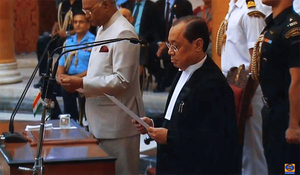 Justice Ranjan Gogoi Sworn-in as the New 46th Chief Justice of India