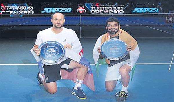 Divij Sharan won St. Petersburg Open Doubles title