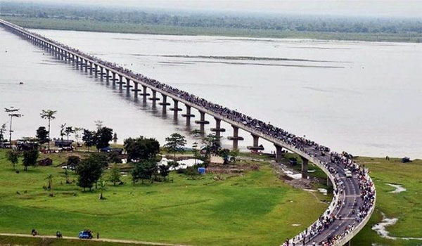 India’s longest Bridge will be built in Assam on Brahmaputra river