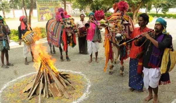 The People of Tamil Nadu celebrated Bhogi Festival today