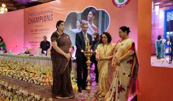 WCD Minister Smriti Irani released 'Chronicles of Change Champions' book