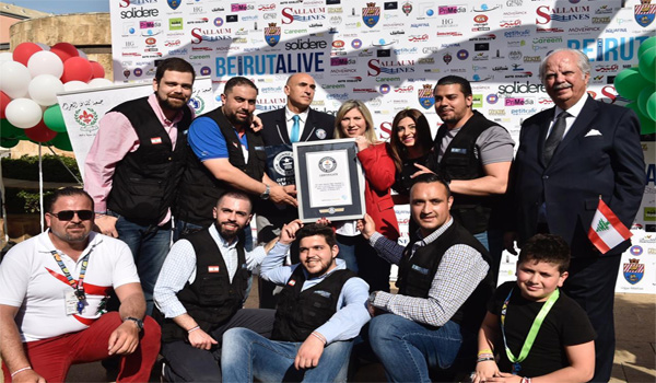 Lebanon capital Beirut sets new Guinness World Record