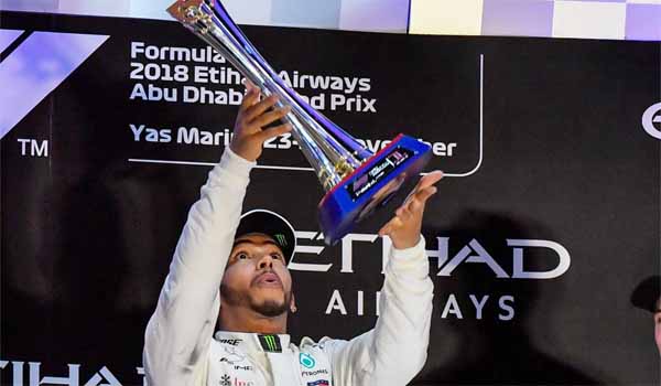 Lewis Hamilton bags 2019 Abu Dhabi Grand Prix title