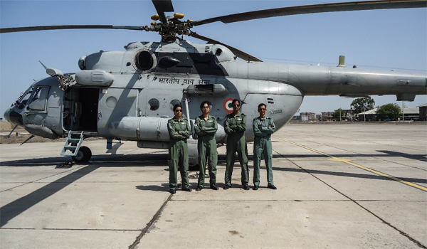 Indian Air Force first All Women Crew to fly Mi-17 V5 Helicopter