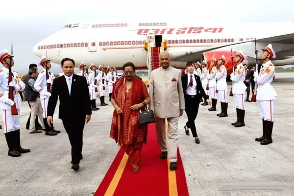 President R.N. Kovind arrives in Vietnam's Hanoi, today