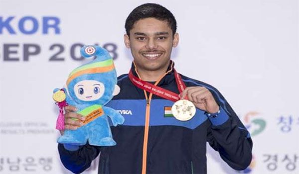Udhayveer Singh Wins Gold in Junior Men's 25m Pistol Event