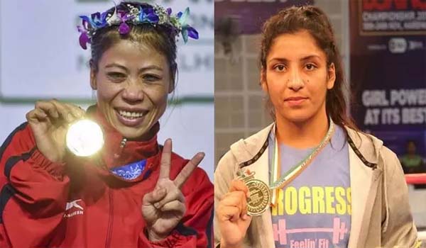 Mary Kom & Simranjit Kaur bags Gold-Medals in President's Cup Boxing Championship