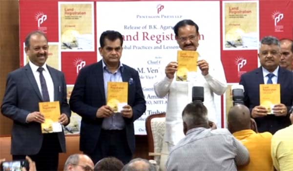 Vice President Released A Book Titled 'Land Registration, Global Practices and Lessons for India