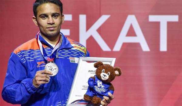 Amit Panghal wins Silver medal at World Boxing Championships