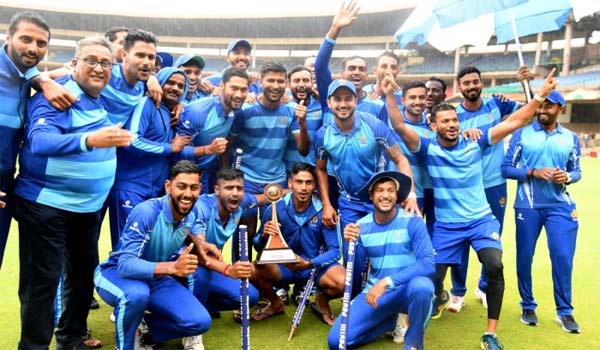 Karnataka won Vijay Hazare Trophy by 9-wickets